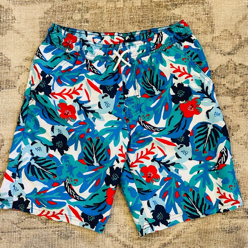 Cat & Jack Vibrant Floral Boys Swim Shorts/Truncks